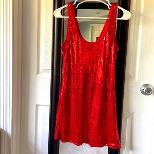 Red sequin mini dress by Dreamgirls. Size small (4/6)